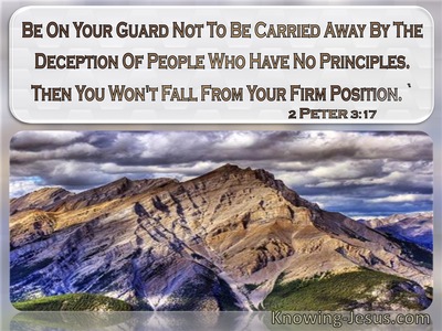 2 Peter 3:17 Do Not Be Carried Away By The Deception Of People With No Principles (windows)08:04